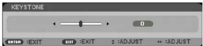 KEYSTONE 0 ENTER :EXIT EXIT :EXIT :ADJUST :ADJUST