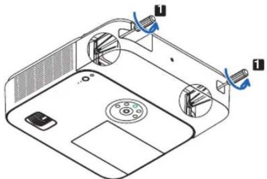 NEC NP-M333XS - Removing the cable cover - 1
