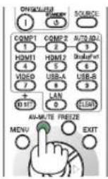 ONSMISSION 1 COMP1 1 HDMI1 4 VIDEO 7 + 10 MT COMP2 2 HDMI2 5 USB-A LAN SOURCE AUTO ADJ 3 Bluetooth 6 USB-S 3 CLOCK ALL-MUTE FREEZE MENU EXIT