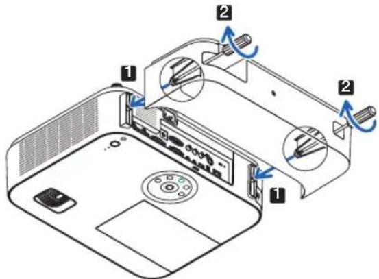 Diagram of a device interior with labeled parts and directional arrows indicating motion or movement