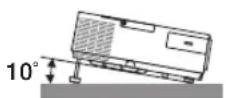 NEC NP-M333XS - Place the projector in a horizontal position - 1