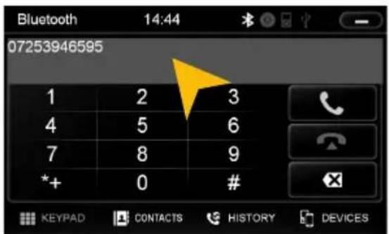 Bluetooth 14:44 07253946595 1 2 3 4 5 6 7 8 9 *+ 0 #