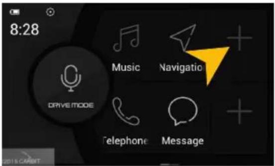 8:28 DRIVE MODE Music Navigation Telephone Message