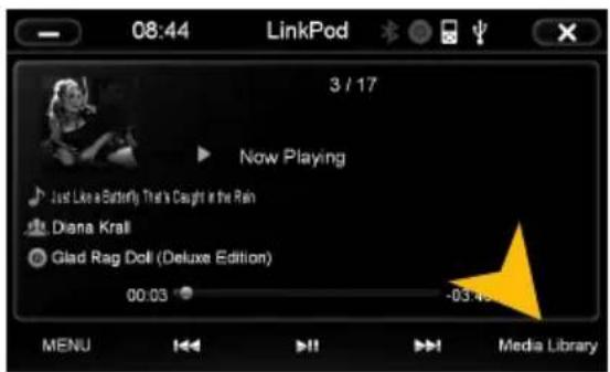 08:44 LinkPod 3 / 17 Now Playing Just Like a Butterfly That's Caught in the Rain Diana Krall Glad Rag Doll (Deluxe Edition) 00:03 -03:45 MENU Media Library