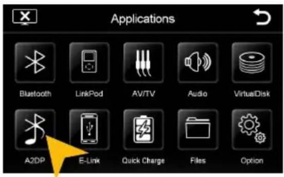 Applications Bluetooth LinkPod AV/TV Audio VirtualDisk A2DP E-Link Quick Charge Files Option