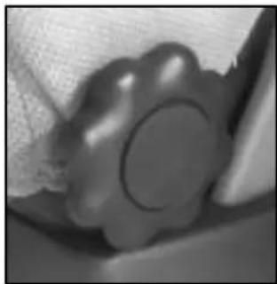 Close-up of a textured, flared object with no visible text or symbols