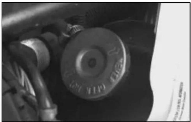 Close-up of a mechanical component with no visible text or symbols
