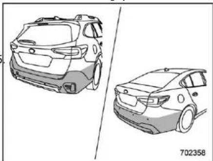 SUBARU Legacy (2003) - ■ Handling of the Sonar Sen- d. sors - 1