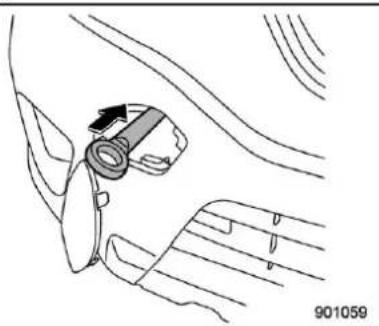SUBARU Legacy (2003) - Front towing hook (Outback): - 2