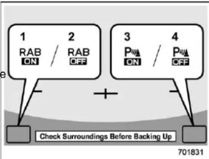 SUBARU Legacy (2003) - ■ Reverse Automatic Braking System ON/OFF Setting - 1