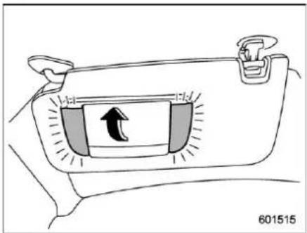 SUBARU Legacy (2003) - a■ Vanity Mirror with Light - 2