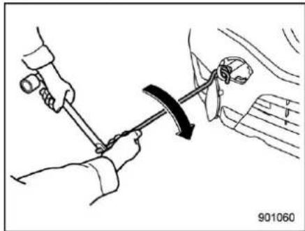 SUBARU Legacy (2003) - Front towing hook (Outback): - 3