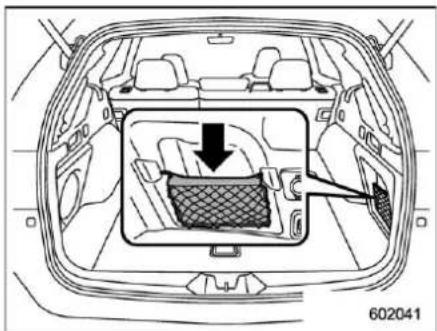 SUBARU Legacy (2003) - 6-15. Adjustable Storage Net 6-16. Under-Floor Storage (Outback) Compartment - 1