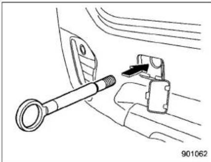 SUBARU Legacy (2003) - Rear towing hook: - 3