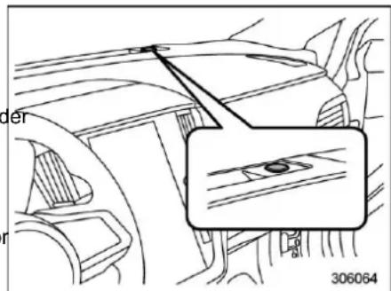 SUBARU Legacy (2003) - ▼ Sensor for the auto on/off headlights - 1