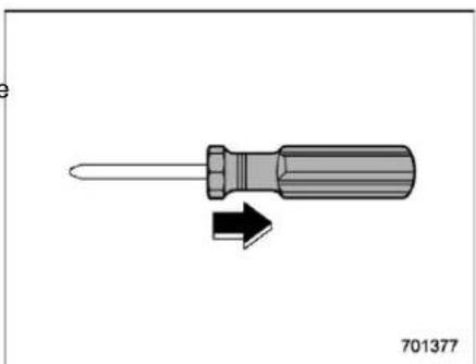 SUBARU Legacy (2003) - ▼ Shift lock release using the shift lock release portion - 2