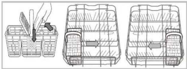 HOTPOINT LSTF 9H124 CL EU - Cutlery basket - 1