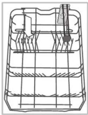 HOTPOINT LSTF 9H124 CL EU - Geschirrspüler-Unterkorb - 2