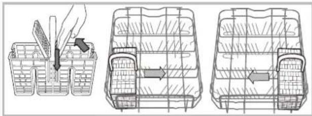 HOTPOINT LSTF 9H124 CL EU - Košík na príbory - 1