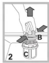 HOTPOINT LSTF 9H124 CL EU - Cleaning the filters - 2