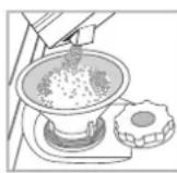 HOTPOINT LSTF 9H124 CL EU - Measuring out the refined salt - 1