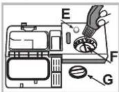 HOTPOINT LSTF 9H124 CL EU - Wlewanie płynu nabłyszczającego - 1
