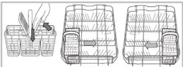 HOTPOINT LSTF 9H124 CL EU - Koszyk na sztućce - 1
