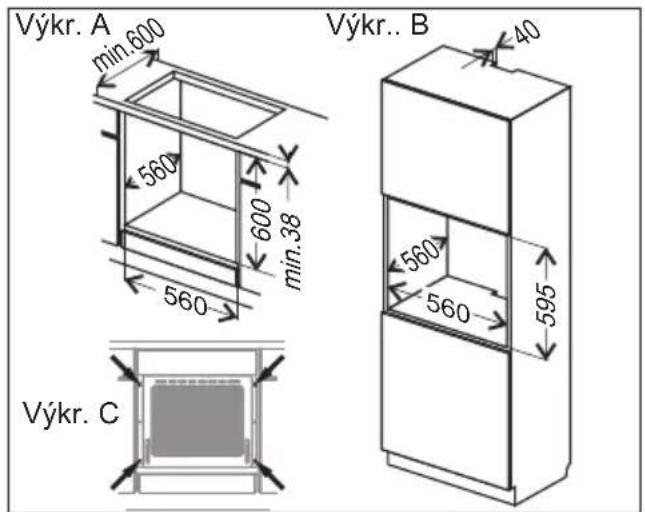 AMICA IN 533 B Steam - Montáž pečiacej rúry - 1