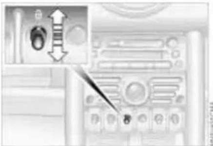 Diagram showing a device control panel with labeled buttons and directional arrows, likely illustrating a system or process flow.