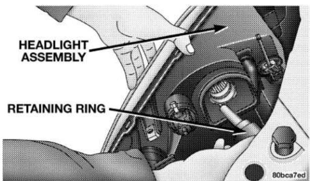 HEADLIGHT ASSEMBLY RETAINING RING 80bca7ed
