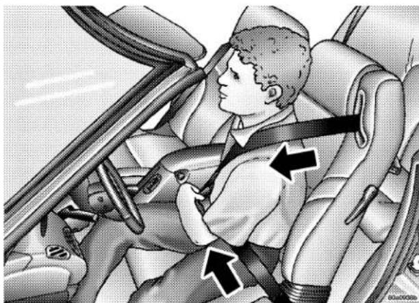 Chrysler Sebring Convertible (2006) - Lap/Shoulder Belt Operating Instructions - 2