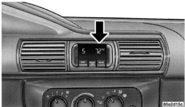 Chrysler Sebring Convertible (2006) - COMPASS, TEMPERATURE, ANDTRIP COMPUTERDISPLAY—IFEQUIPPED - 1
