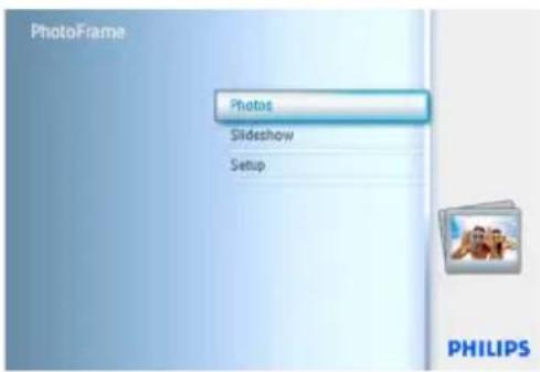 PhotoFrame Photos Slideshow Setup PHILIPS