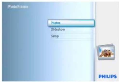 PhotoFrame Photos Slideshow Setup PHILIPS