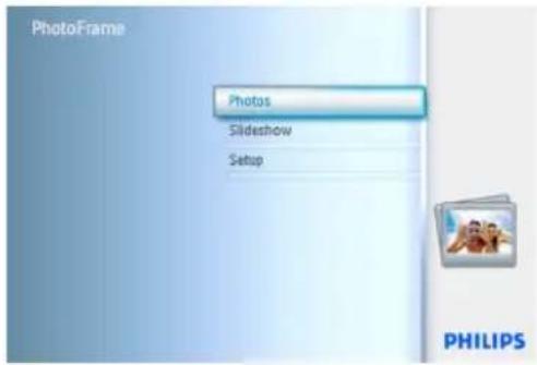 PhotoFrame Photos Slideshow Setup PHILIPS