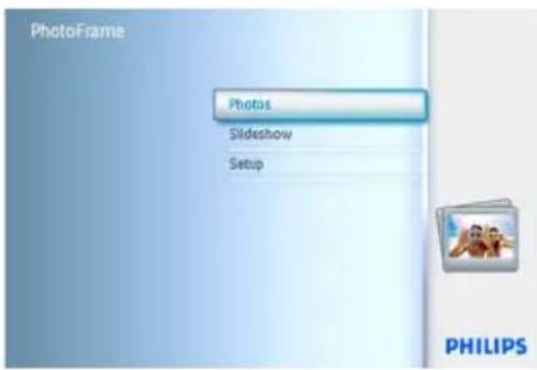 PhotoFrame Photos Slideshow Setup PHILIPS