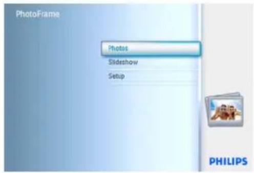 PhotoFrame Photos Slideshow Setup PHILIPS