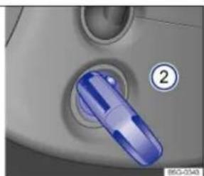 VOLKSWAGEN Golf SportWagen (2015) - Vehicle key positions in the ignition switch - 3