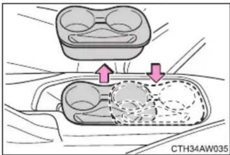 TOYOTA GT86 (2015) - ■Changing the cup holder position - 1