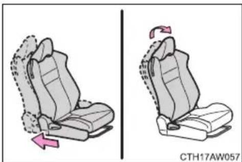 TOYOTA GT86 (2015) - ■ When installing the child restraint system on the front passenger seat - 1