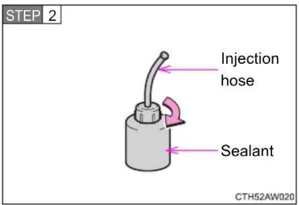STEP 2 Injection hose Sealant CTH52AW020