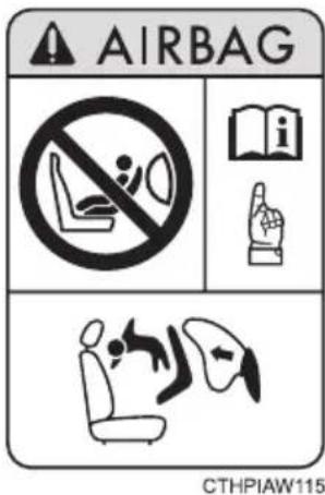 AIRBAG NO Smoking i CTHPIAW115