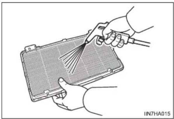 TOYOTA HiAce (2014) - Cleaning method (vehicles with rear air conditioning filter) - 1