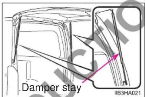 Damper stay IIB3HA021