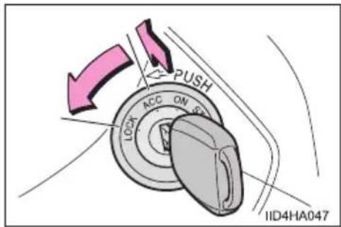 PUSH LOCK ACC ON IID4HA047