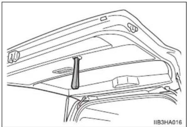 TOYOTA HiAce (2014) - When closing the back door using the strap - 1
