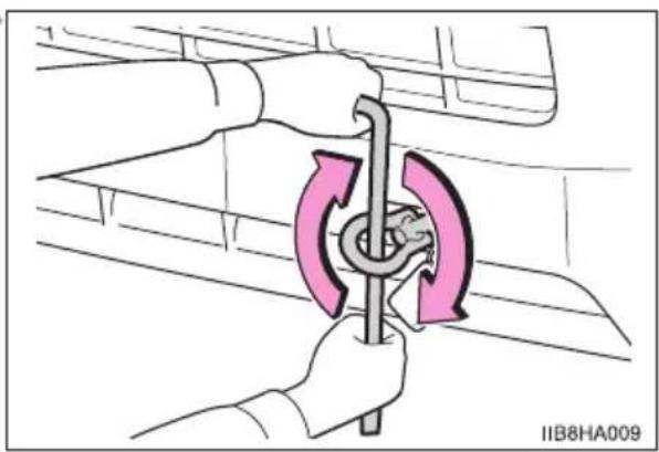 TOYOTA HiAce (2014) - Emergency towing procedure - 3