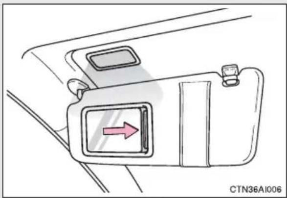 TOYOTA Camry Hybrid (2010) - Vanity mirrors - 1