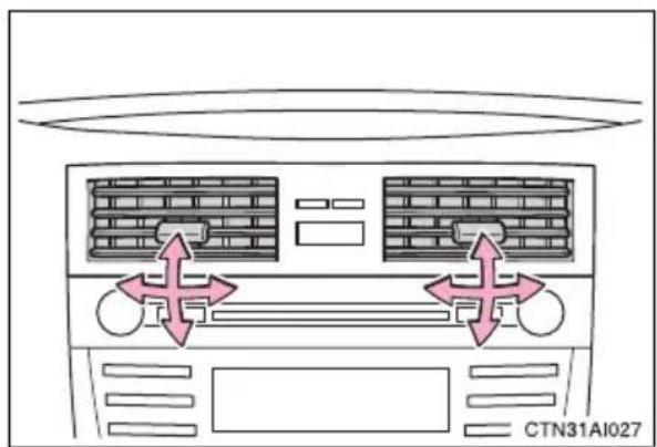TOYOTA Camry Hybrid (2010) - ▶ Center outlets - 1
