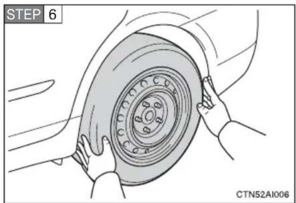 TOYOTA Camry Hybrid (2010) - Replacing a flat tire - 6